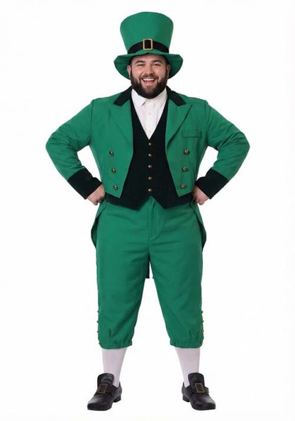 Men's Plus Size Leprechaun Costume - US 8297