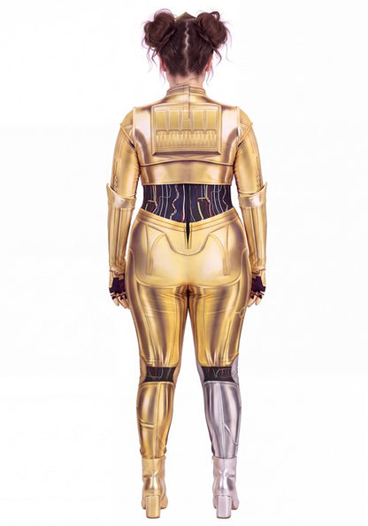 Plus Size Star Wars C3PO Costume for Women - US 7119