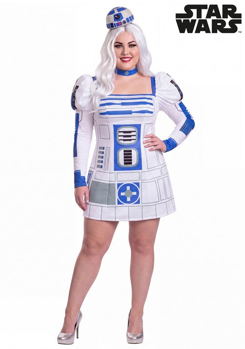 Plus Size Star Wars R2-D2 Costume Dress for Women - US 6072