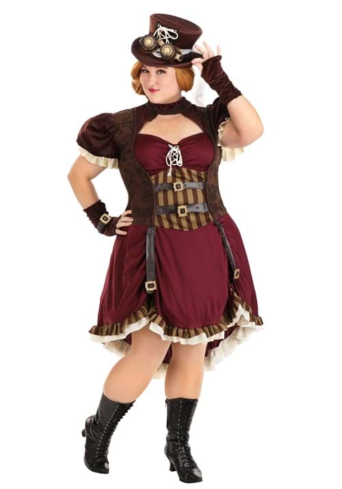 Plus Size Women's Steampunk Lady Costume - US 1475