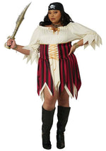 Plus Size Sultry Sea Pirate Costume for Women - US 7382