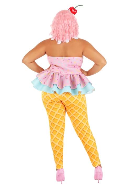 Women's Plus Size Sweet Treat Ice Cream Costume - US 4427