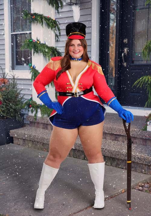 Plus Size Sexy Toy Soldier Costume for Women - US 8136
