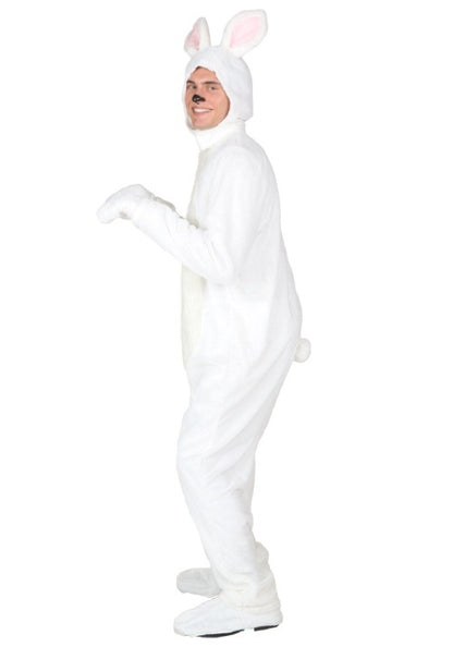 Plus Size Open Face White Bunny Costume for Adults - US 6326