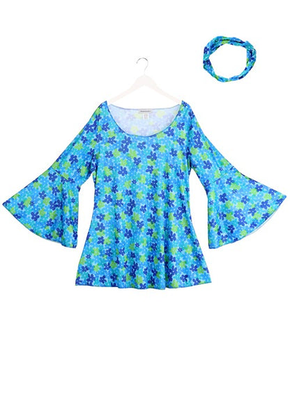 Plus Size Wild Flower 70's Disco Dress Costume for Women - US 2886