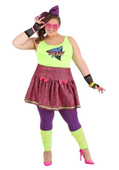 Women's Plus Size 80s Rad Costume - US 9365