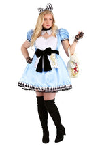 Plus Size Alluring Alice Costume Dress for Women - US 1327