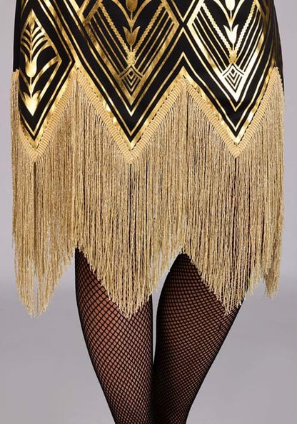 Plus Size Art Deco Flapper Women's Costume - US 7714