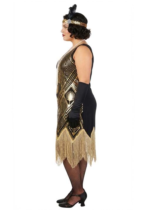 Plus Size Art Deco Flapper Women's Costume - US 7714