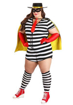 Plus Size Women's Burglar Costume - US 0919