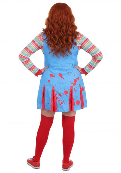 Plus Size "Come Play" Killer Doll Costume for Women - US 0402