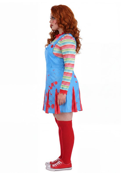 Plus Size "Come Play" Killer Doll Costume for Women - US 0402