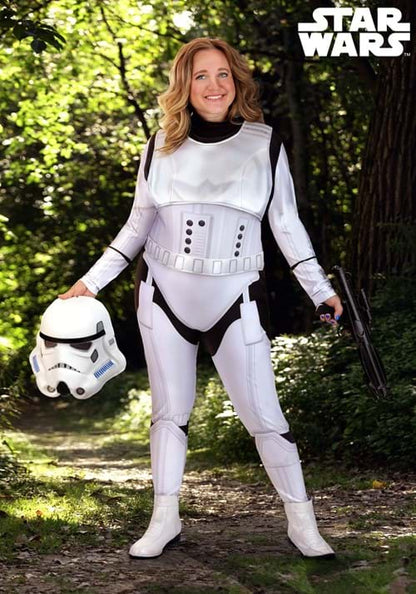 Plus Size Deluxe Star Wars Stormtrooper Costume for Women - US 9168