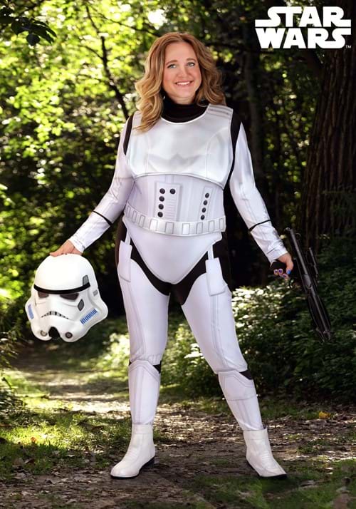 Plus Size Deluxe Star Wars Stormtrooper Costume for Women - US 9168