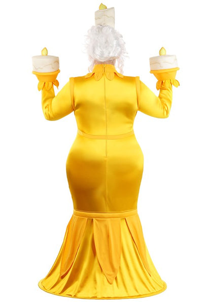 Plus Size Beauty and the Beast Women's Lumiere Costume - US 8495