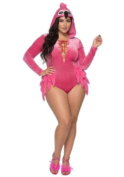 Women's Plus Size Feisty Flamingo Costume - US 3095