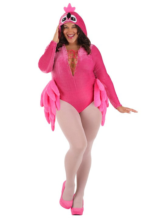 Women's Plus Size Feisty Flamingo Costume - US 3095