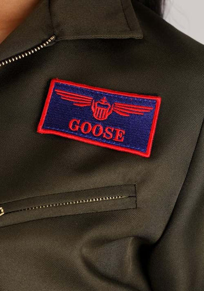 Women's Plus Size Flight Suit Top Gun Costume - US 0620