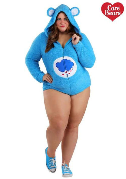 Plus Size Care Bears Grumpy Bear Women's Romper Costume - US 4691