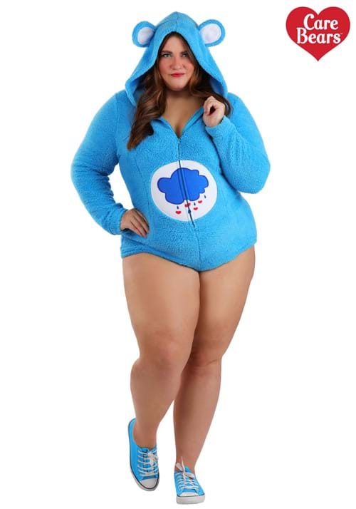Plus Size Care Bears Grumpy Bear Women's Romper Costume - US 4691