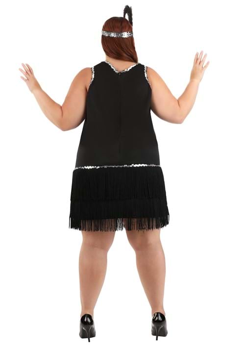 Women's Plus Size Onyx Flapper Costume - US 1241