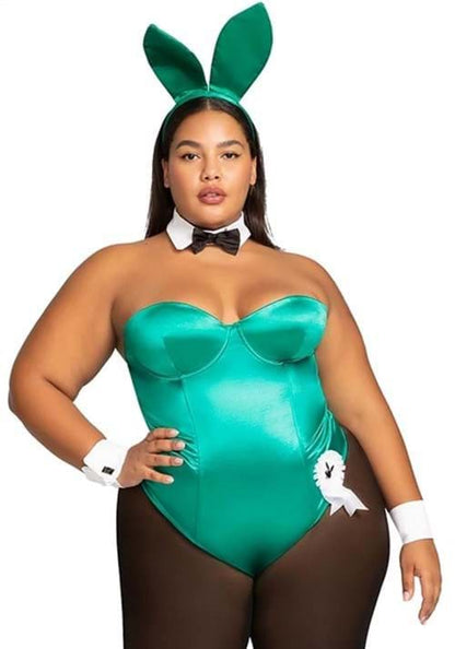 Green Playboy Bunny Plus Size Costume - US 4824