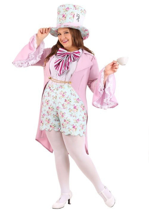 Plus Size Pretty Mad Hatter Costume for Women - US 5907