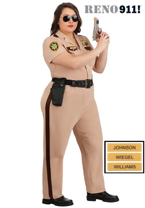 Plus Size Reno 911 Deputy Officer Costume for Women - US 8378