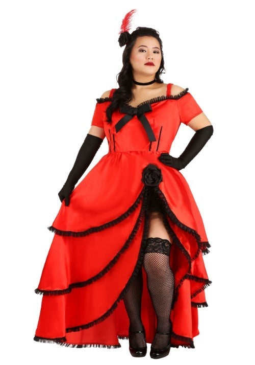 Women's Plus Size Sassy Showgirl Costume - US 7176
