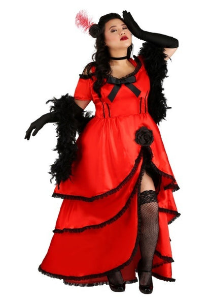 Women's Plus Size Sassy Showgirl Costume - US 7176