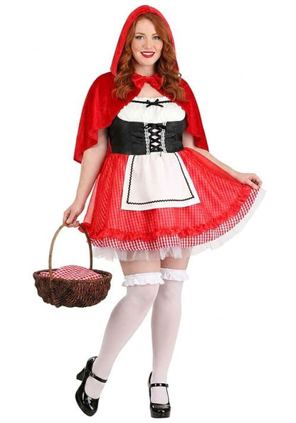 Plus Size Sexy Little Riding Hood Costume for Women - US 1288