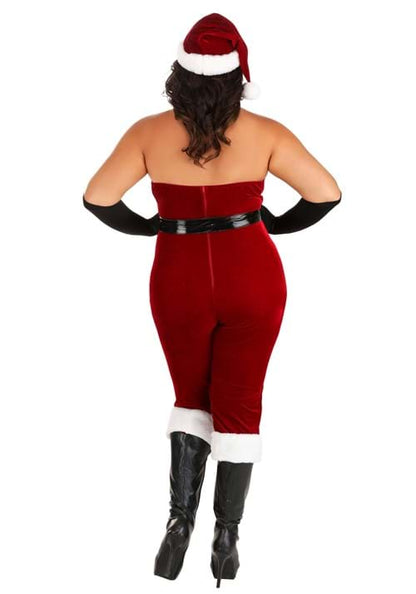 Plus Size Sexy Santa Bodysuit Women's Costume - US 4721