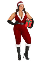 Plus Size Sexy Santa Bodysuit Women's Costume - US 4721