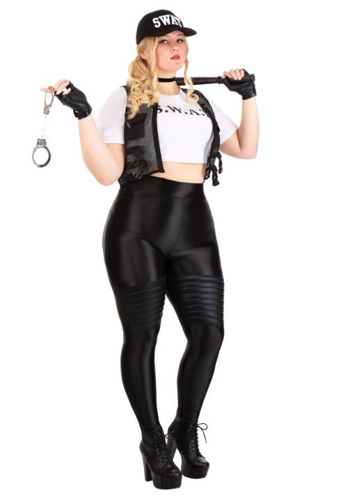 Plus Size SWAT Officer Costume for Women - US 7935