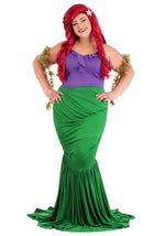 Women's Plus Size Undersea Mermaid Costume - US 9119