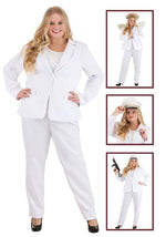 Plus Size White Costume Suit for Women - US 9350