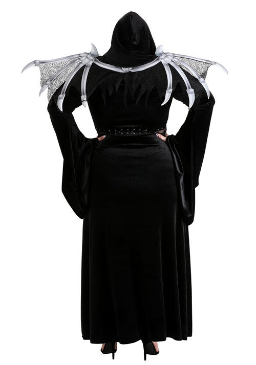 Women's Plus Size Winged Reaper Costume - US 0496