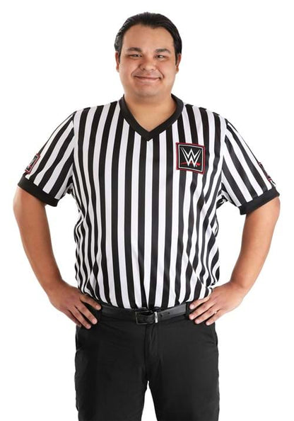 Men's Plus Size WWE Referee Shirt Costume - US 7801