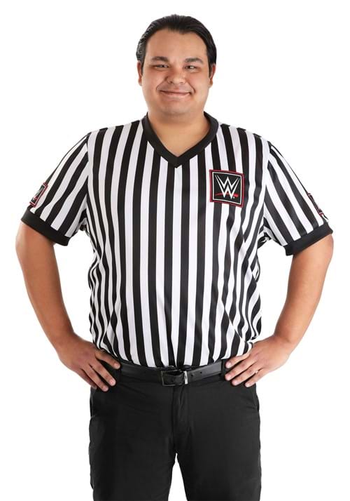 Men's Plus Size WWE Referee Shirt Costume - US 7801
