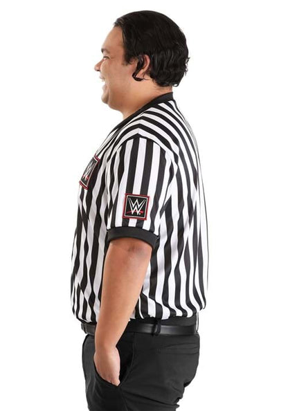 Men's Plus Size WWE Referee Shirt Costume - US 7801