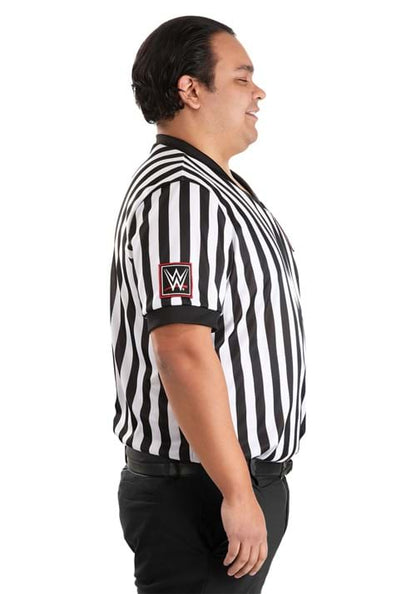 Men's Plus Size WWE Referee Shirt Costume - US 7801