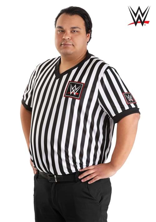 Men's Plus Size WWE Referee Shirt Costume - US 7801