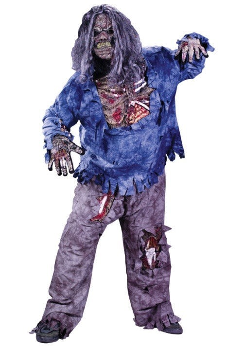 Adult Plus Size Zombie Costume - US 4661