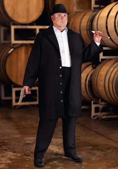 Plus Size Black Zoot Suit Costume for Men - US 7224