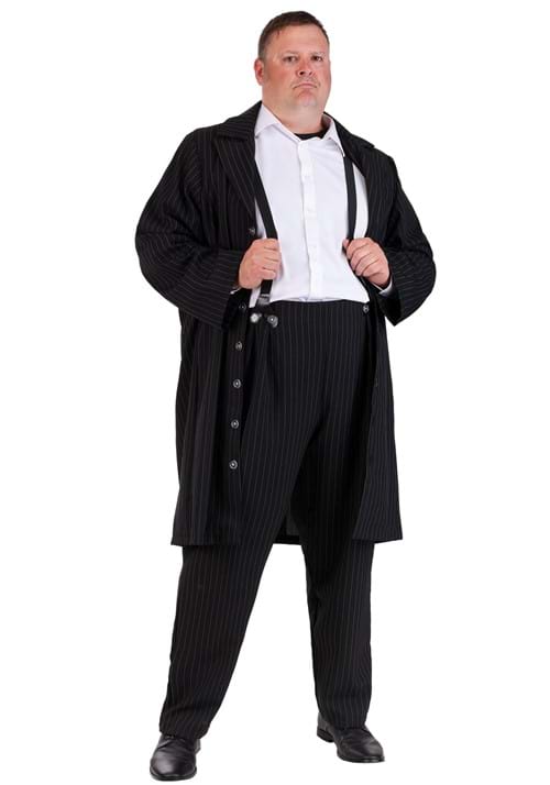 Plus Size Black Zoot Suit Costume for Men - US 7224