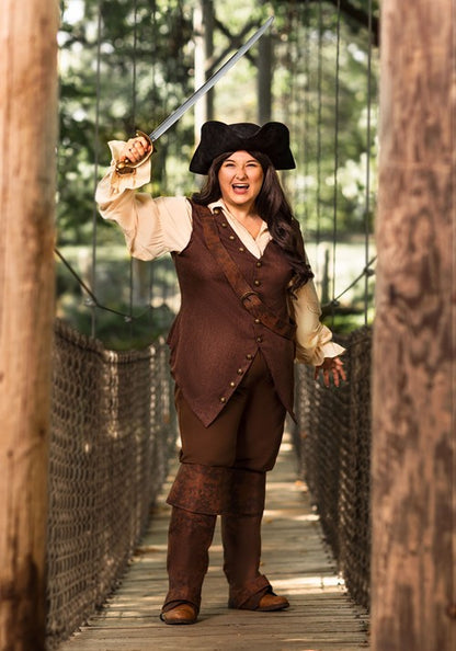 Women's Plus Size Disney Pirates of the Caribbean Elizabeth Swann Costume - US 0932