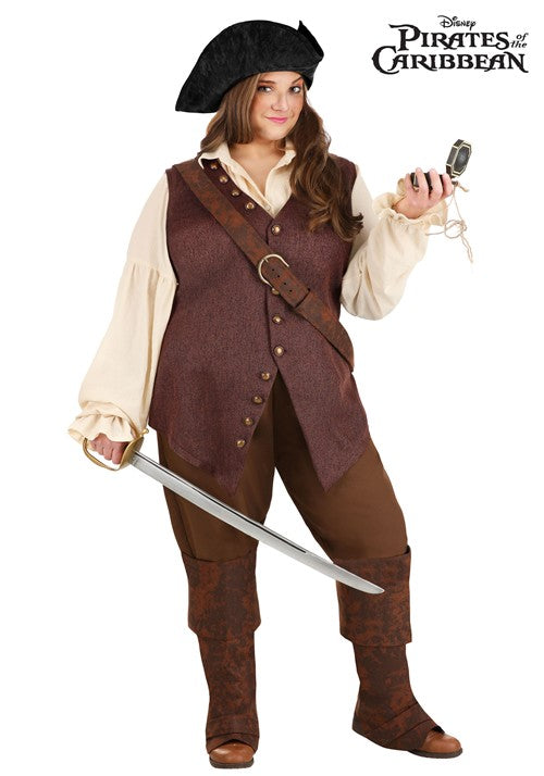 Women's Plus Size Disney Pirates of the Caribbean Elizabeth Swann Costume - US 0932