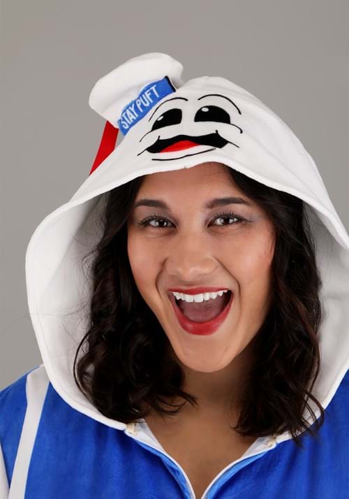 Plus Size Stay Puft Marshmallow Man Costume Adult Onesie - US 4826