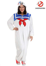 Plus Size Stay Puft Marshmallow Man Costume Adult Onesie - US 4826