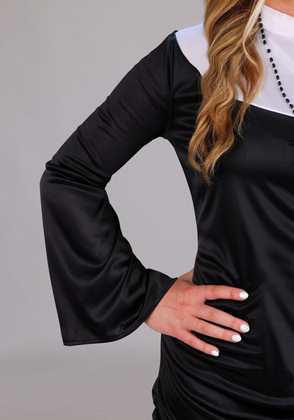 Plus Size Naughty Nun Mini Dress Costume for Women - US 9775